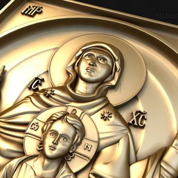 3D модель Образ пресвятой Богородицы Знамение (STL)